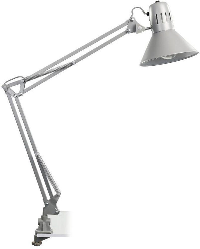 EGLO Tischleuchte FIRMO Klemmlampe, exkl. Leuchtmittel E27, mit Schraub-Klemme, Ein-/Ausschalter, ohne Leuchtmittel, Leuchtmittel wechselbar, Klemmleuchte, Leselampe, Schalter, schwenkbarer Kopf, Höhe: 73cm