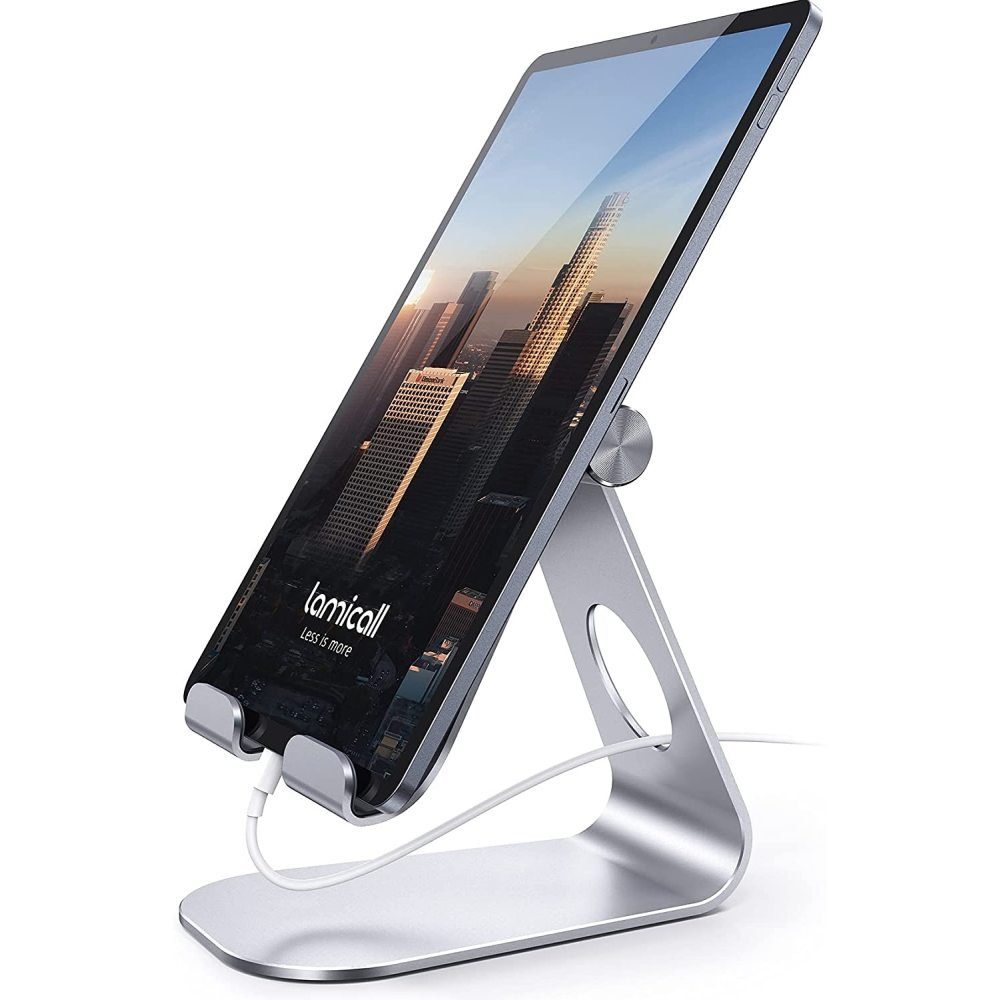 GelldG »Handyhalter Verstellbarer Handy-Ständer für iPhone und Android,  Silberfarben« Handy-Halterung