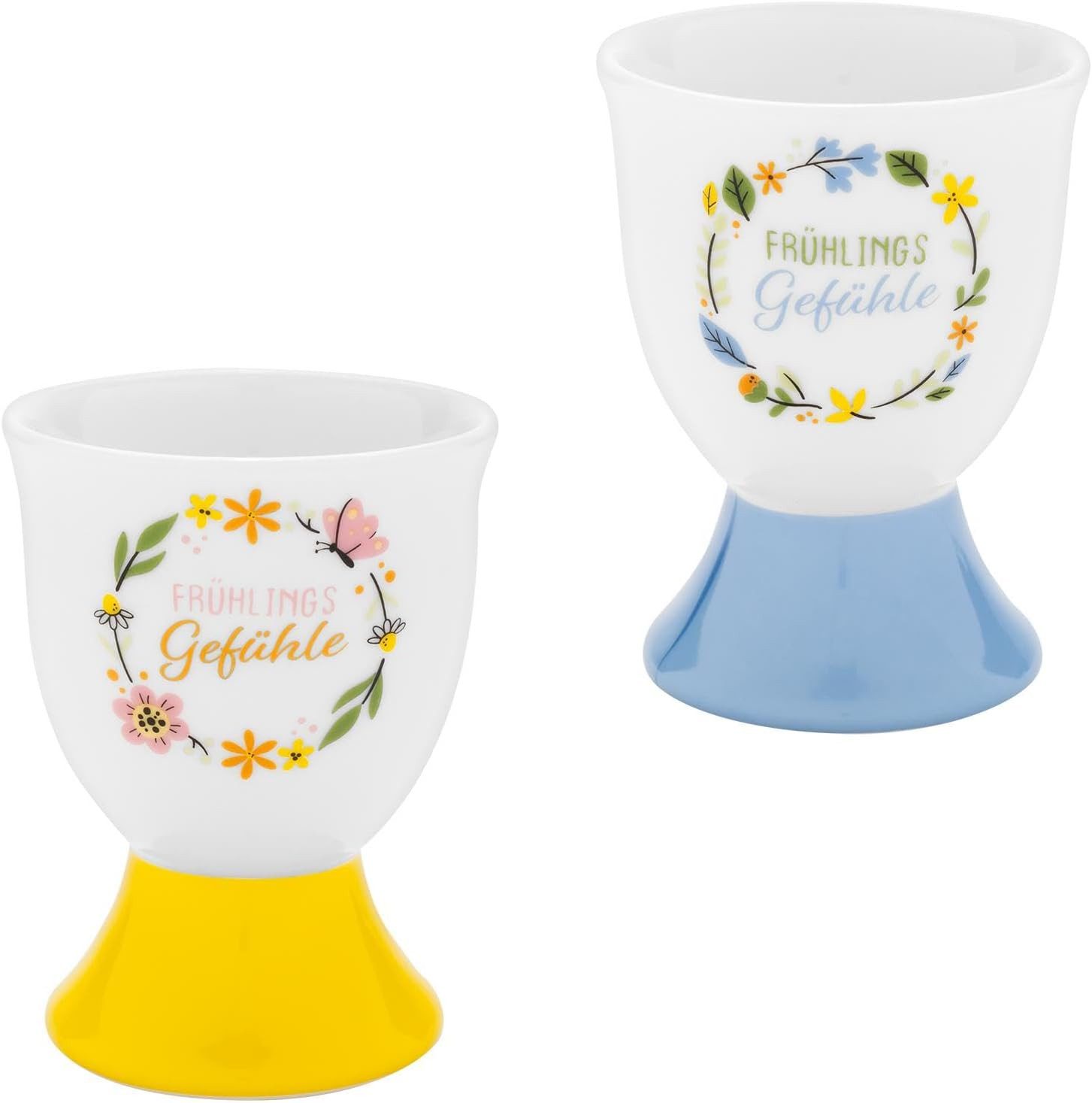 Eierbecher Eierbecher Set Porzellan Geschenk Ostern GRUSS & CO Frühlingsgefühle