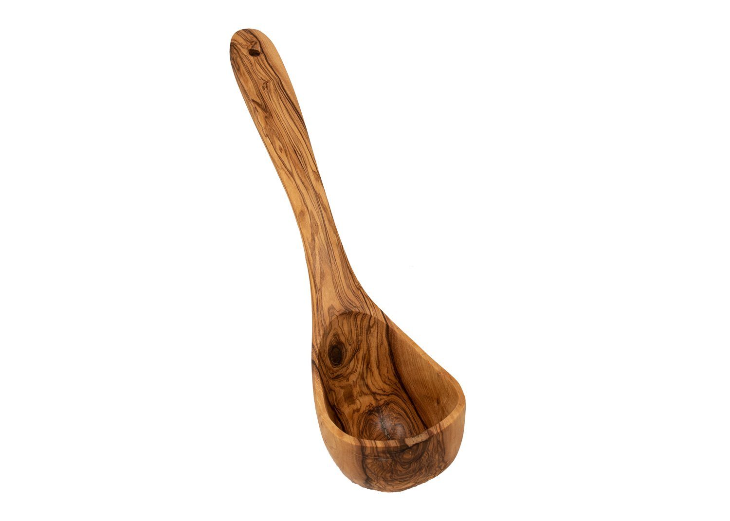 Sauna-Aufgussset Schöpflöffel Kelle Saunakelle aus Olivenholz ca. 30 CM