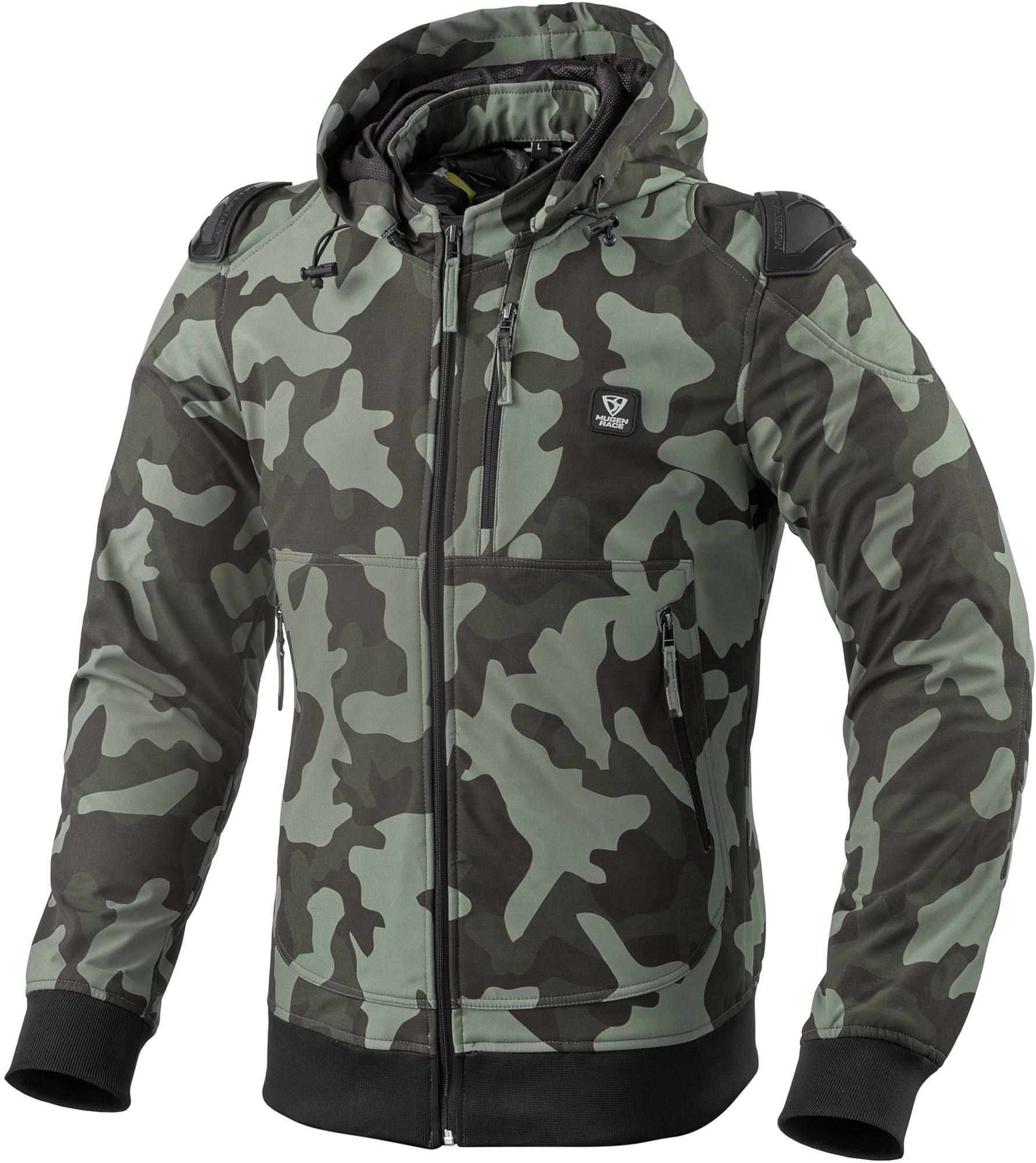 MUGENRACE Motorradjacke Leo wasserdichte Motorrad Softshell Jacke Ellenbogenprotektoren enthalten,Schulterprotektoren enthalten,was