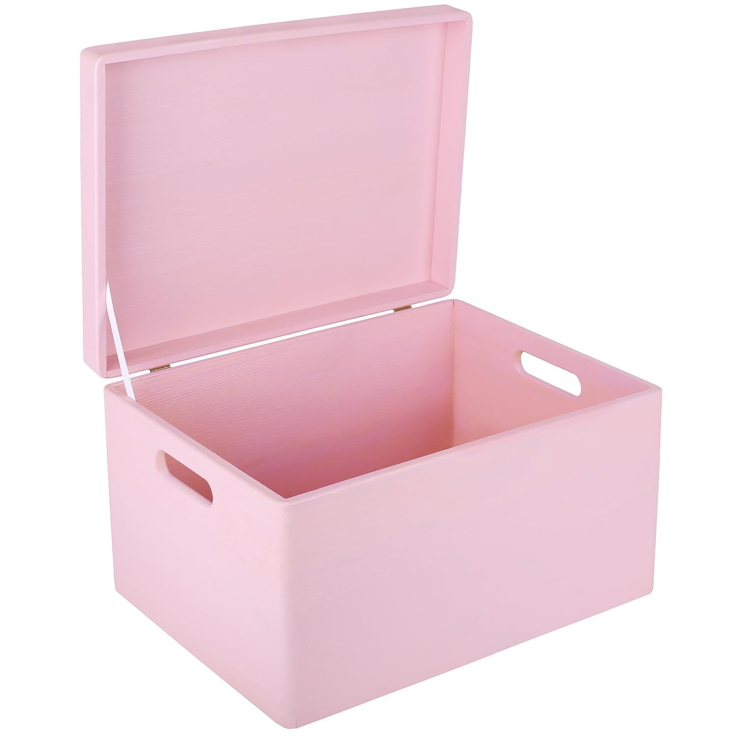 Creative Deco Holzkiste mit Deckel XXL 40x30x24 cm Erinnerungsbox Baby