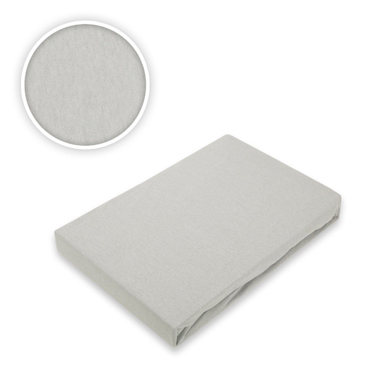 EXKLUSIV HEIMTEXTIL Spannbettlaken Marke Jersey Spannbettlaken Spannbetttuch Bettlaken Rundumgummizug, Jersey, Gummizug: rundum, (1 Stück), mit Rundumgummizug – Bild 2 von 2