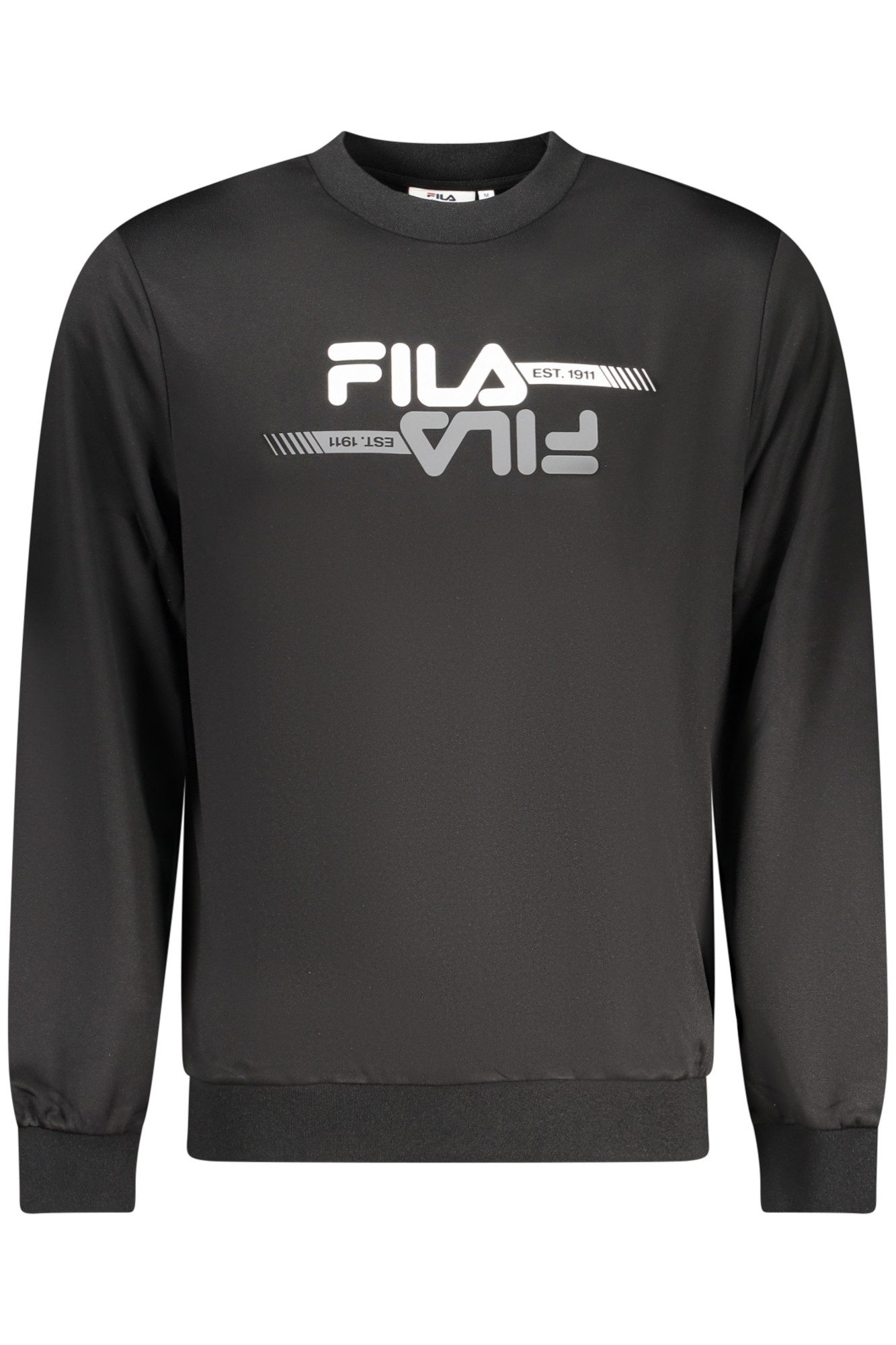 Fila Sweatshirt Schwarzes Herren Langarm Sweatshirt - Regular Fit &