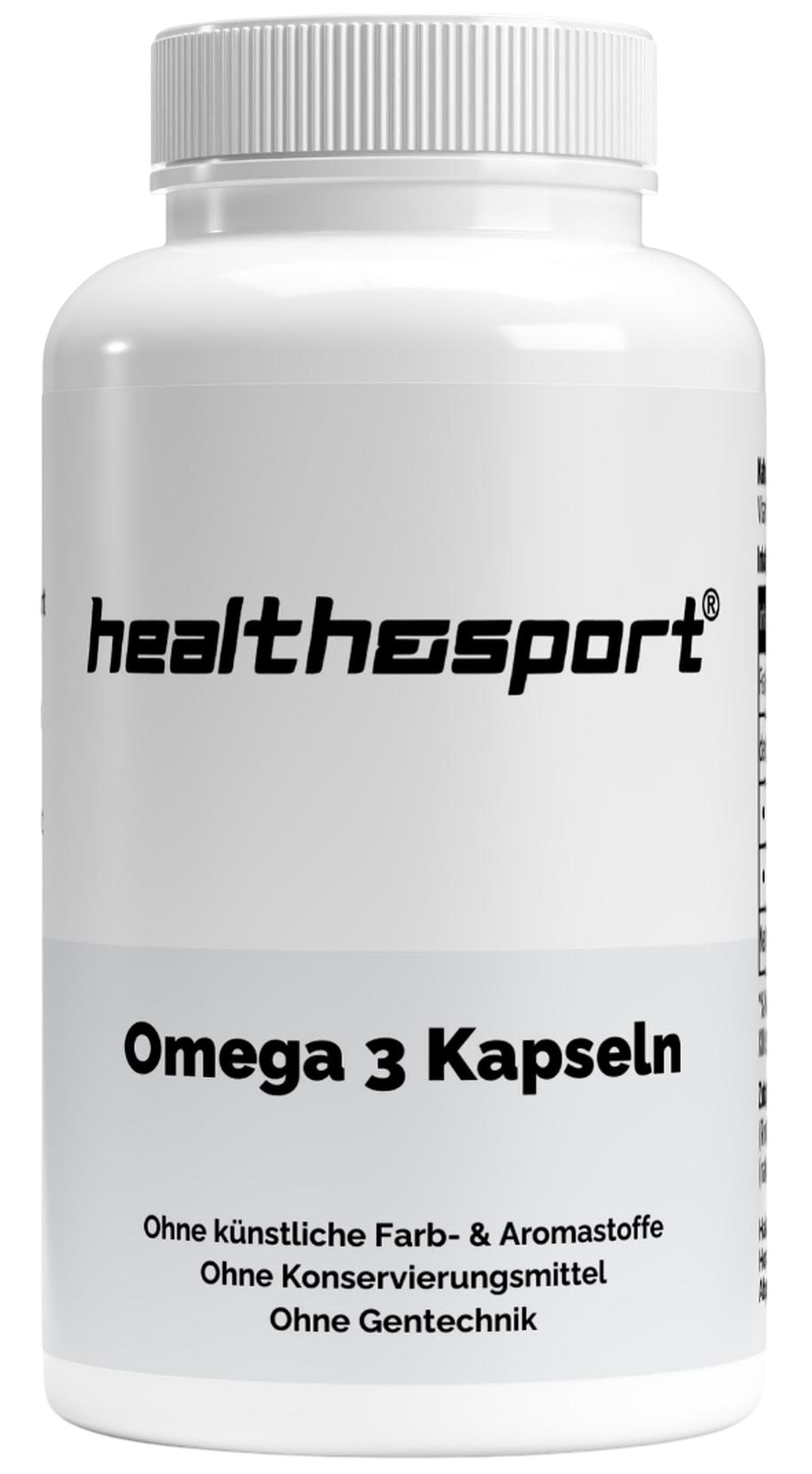 health&sport Omega 3 Triglyceride – Für Herz, Gehirn, Augen & Vitalität Kapseln, 140 St., 188 g