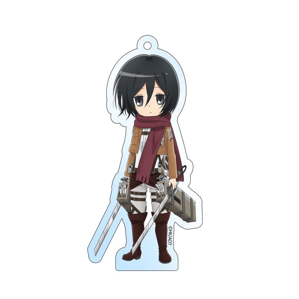Sakami Merchandise Schlüsselanhänger Attack on Titan Acryl Schlüsselanhänger Mikasa Holographic 8 cm