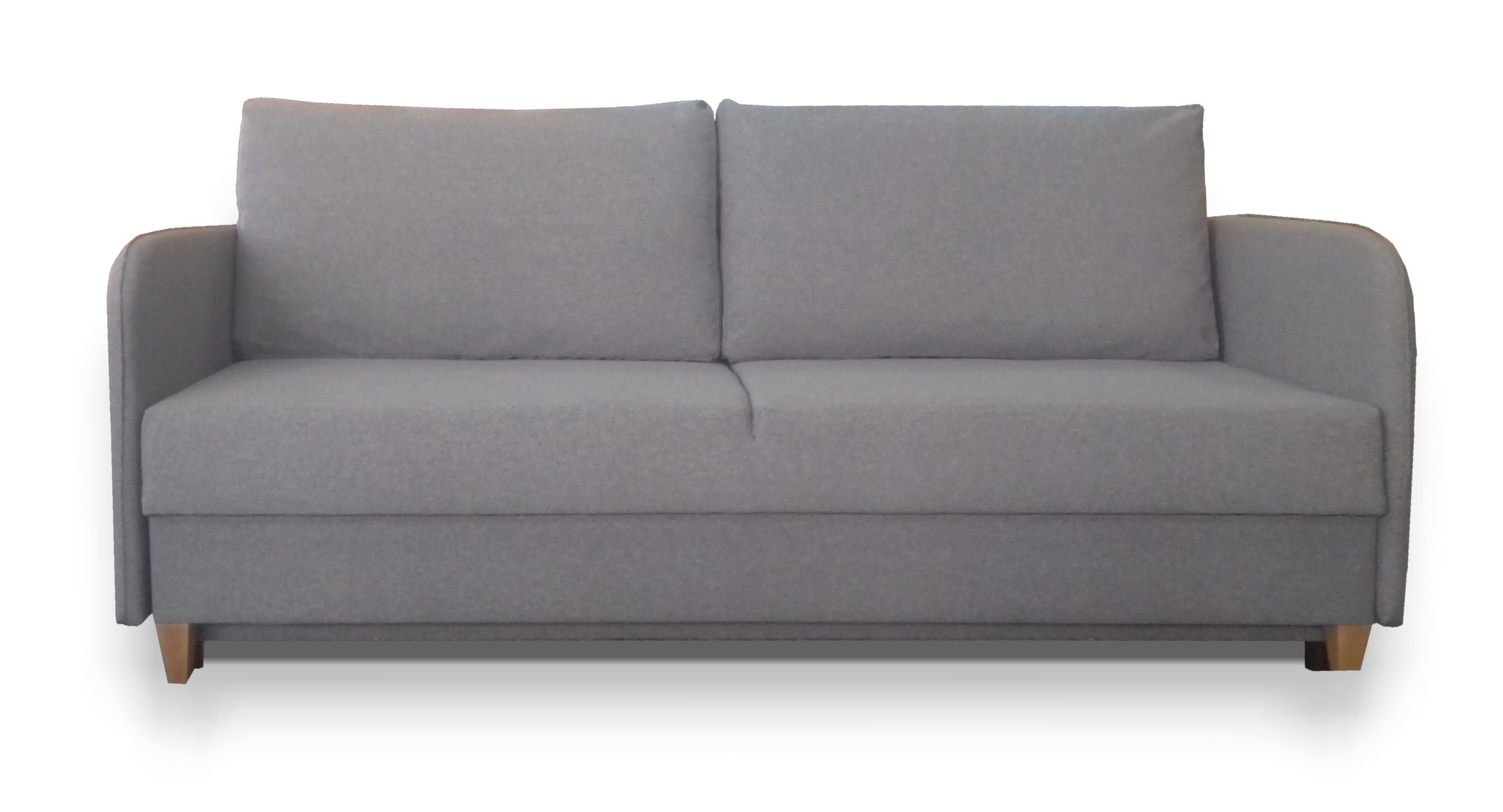 - Sofa Bettzeugbehälter Grau Ausziehbares Siblo mit Dreisitzer-Sofa 3-Sitzer - Dreisitziges Schlaffunktion Pablo