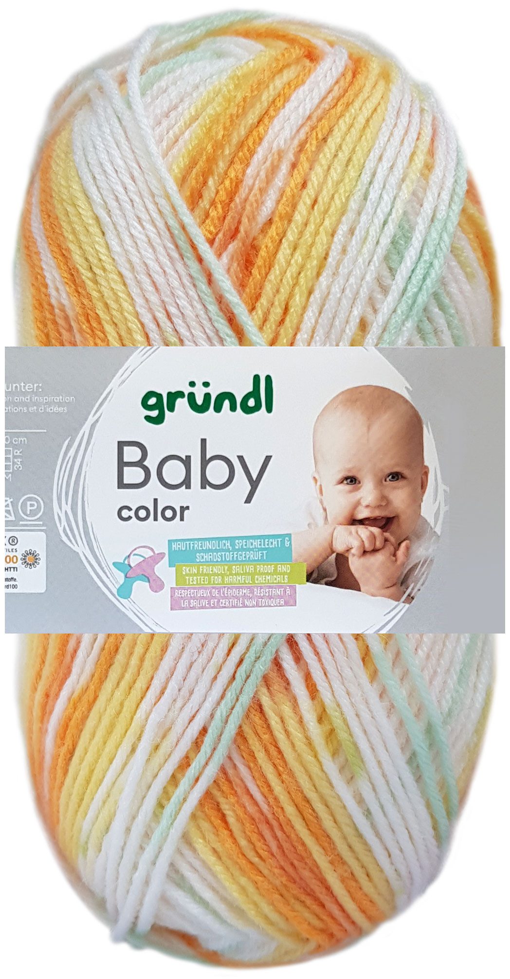 Gründl 50 Gramm Gründl Baby Color Bastelgarn