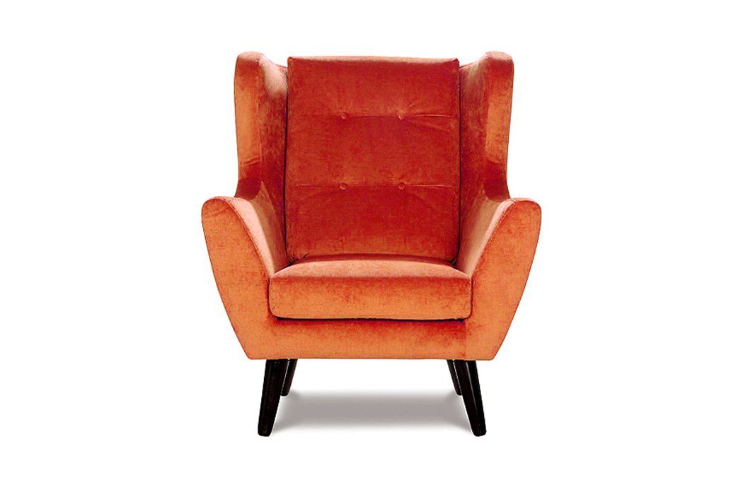 JVmoebel Sessel, Club Sitzer Lounge Stuhl Orange 1 Relax Designer Sessel Neu Fernseh Sofa Gelb Polster