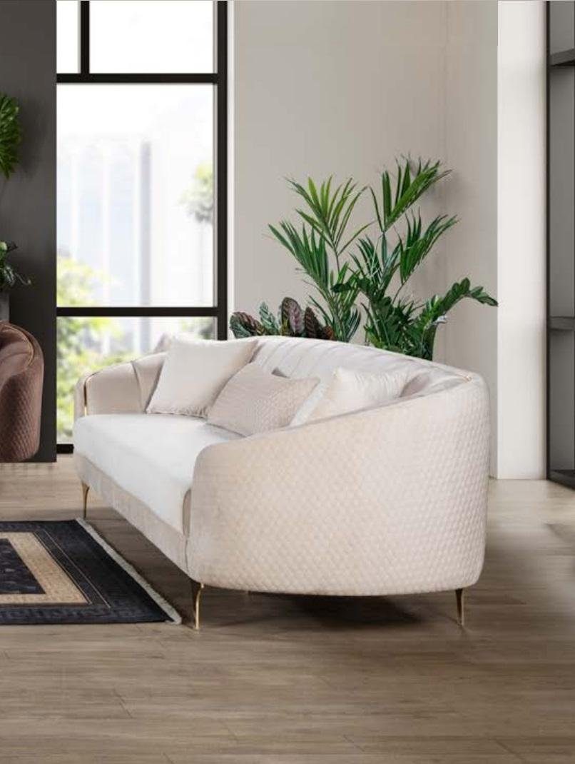 Polster Sofas 3 Möbel Textil JVmoebel Couch Sofa, Dreisitzer Sitzer Sofa Moderner