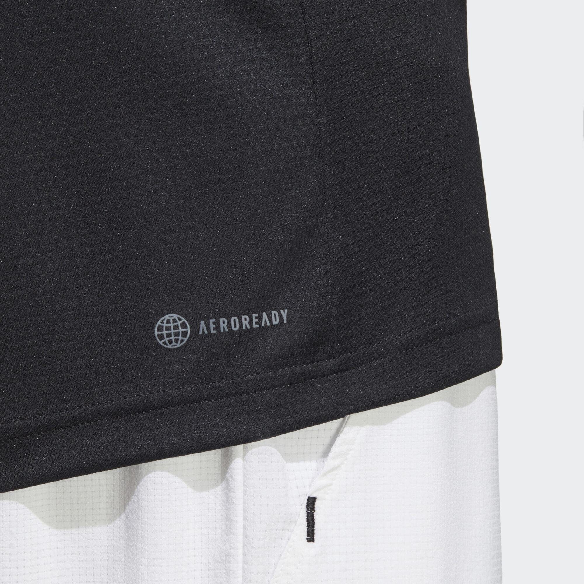 TENNIS Performance Funktionsshirt HEAT.RDY RAGLAN ERGO Black adidas MELBOURNE T-SHIRT