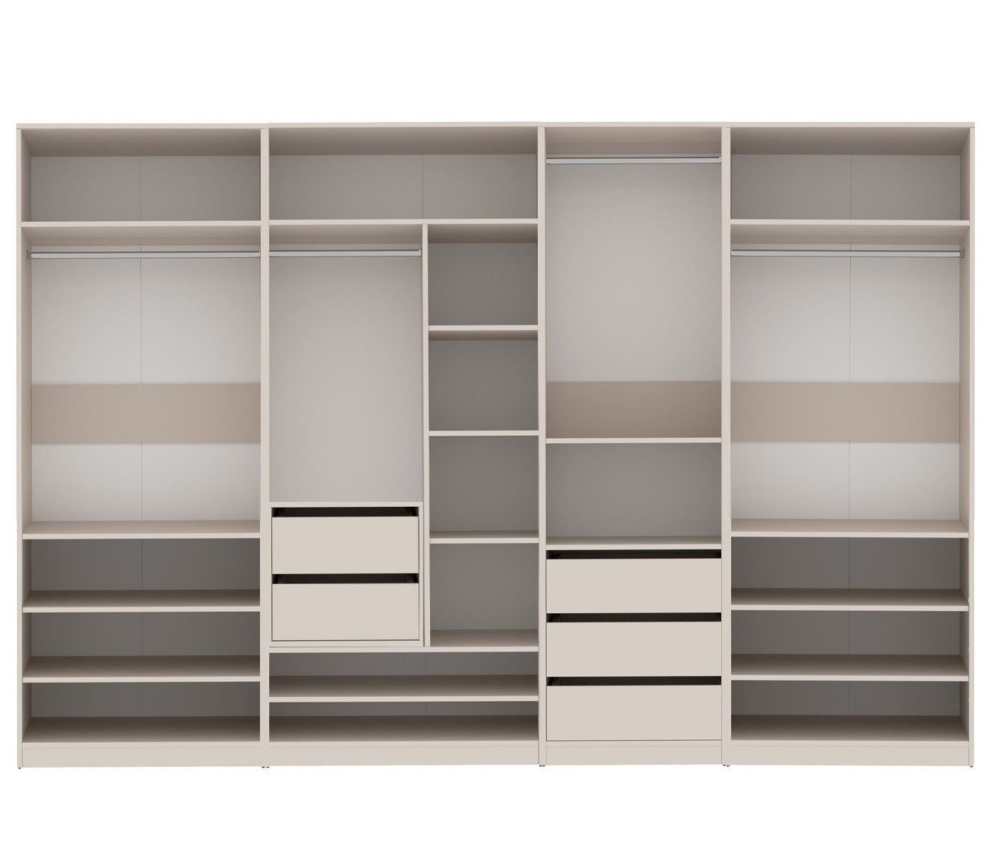 Marmex Möbel Mehrzweckschrank TRES SET Z offener Schrank Set begehbarer Kle günstig online kaufen