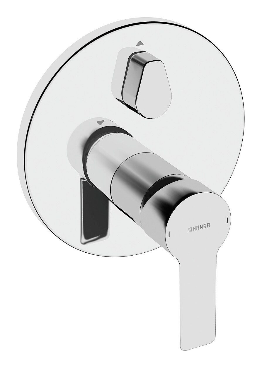 HANSA Wannenarmatur Hansaligna EinhandBatterie Применитьmontageset Design rund - Chrom