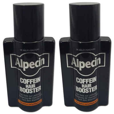 Alpecin Haarpflege-Set Haar-Tonic Coffein Hair Booster Haarwasser, 2 x 200ml, 2-tlg., Hair-Tonic zur Leistungssteigerung der Haarwurzeln nach dem Waschen