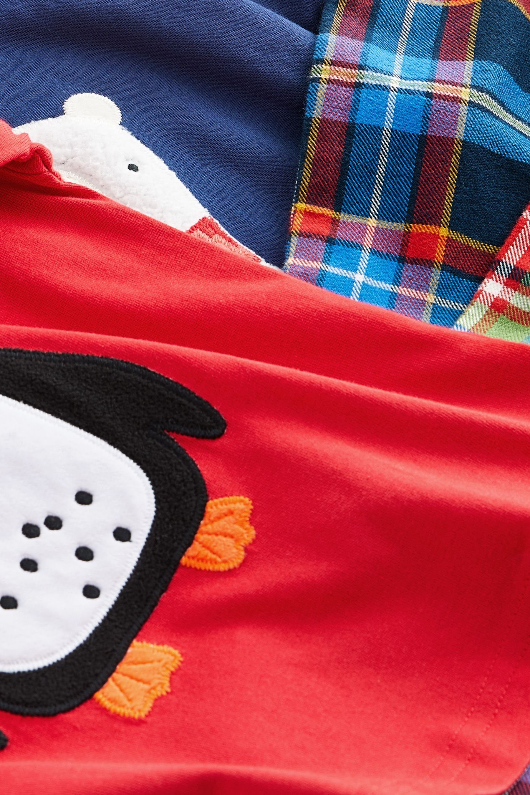 2er-Pack Navy Polar And (4 Pyjama Penguin Pyjama, tlg) Bear Next Blue/Red Karierter