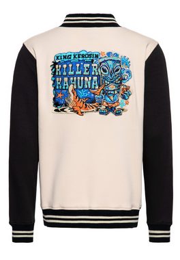 KingKerosin Collegejacke Killer Kahuna mit Artwork-Stickerei im Tiki-Style