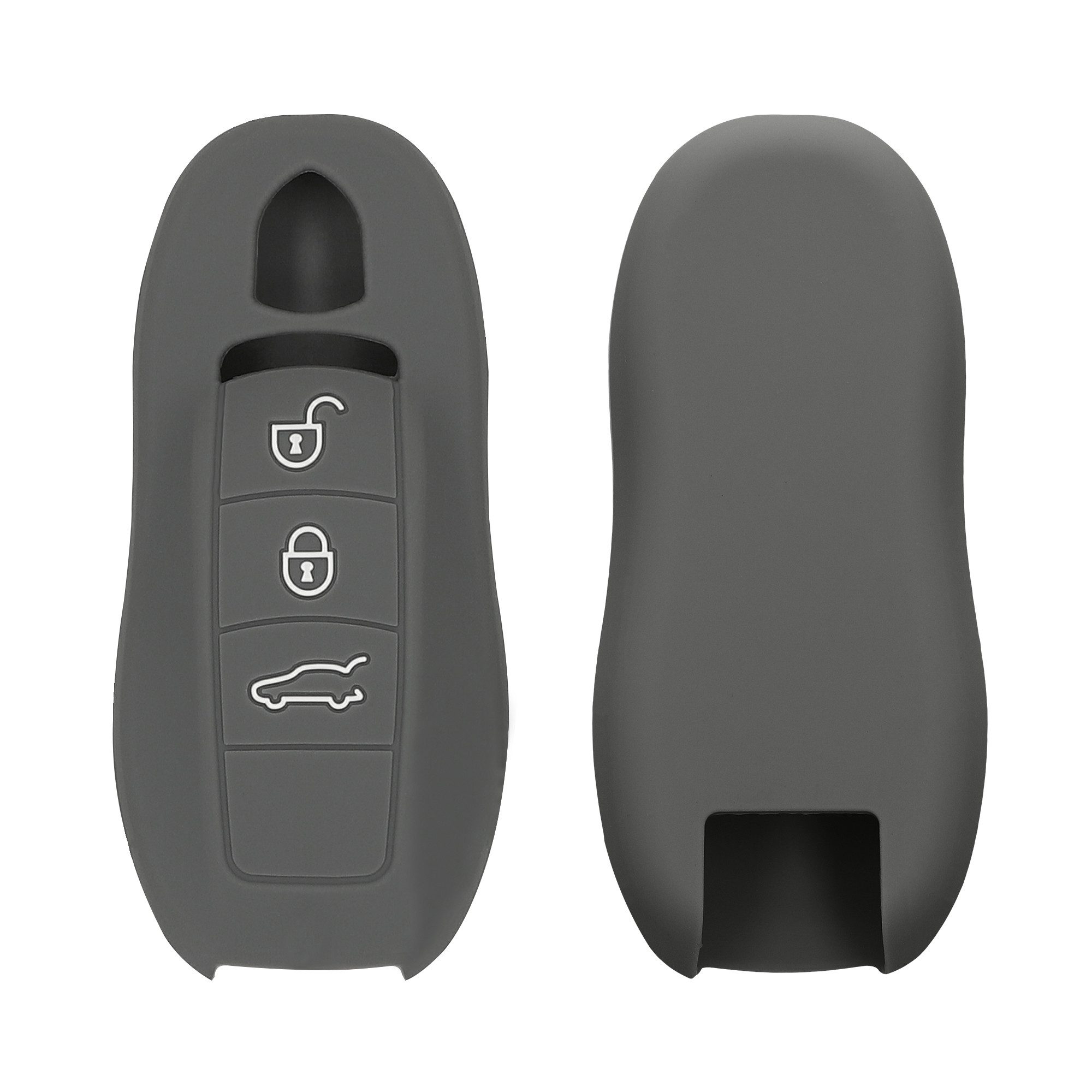 kwmobile Schlüsseltasche Autoschlüssel Silikon Hülle für Porsche (1-tlg), Schlüsselhülle Schlüssel Case Cover