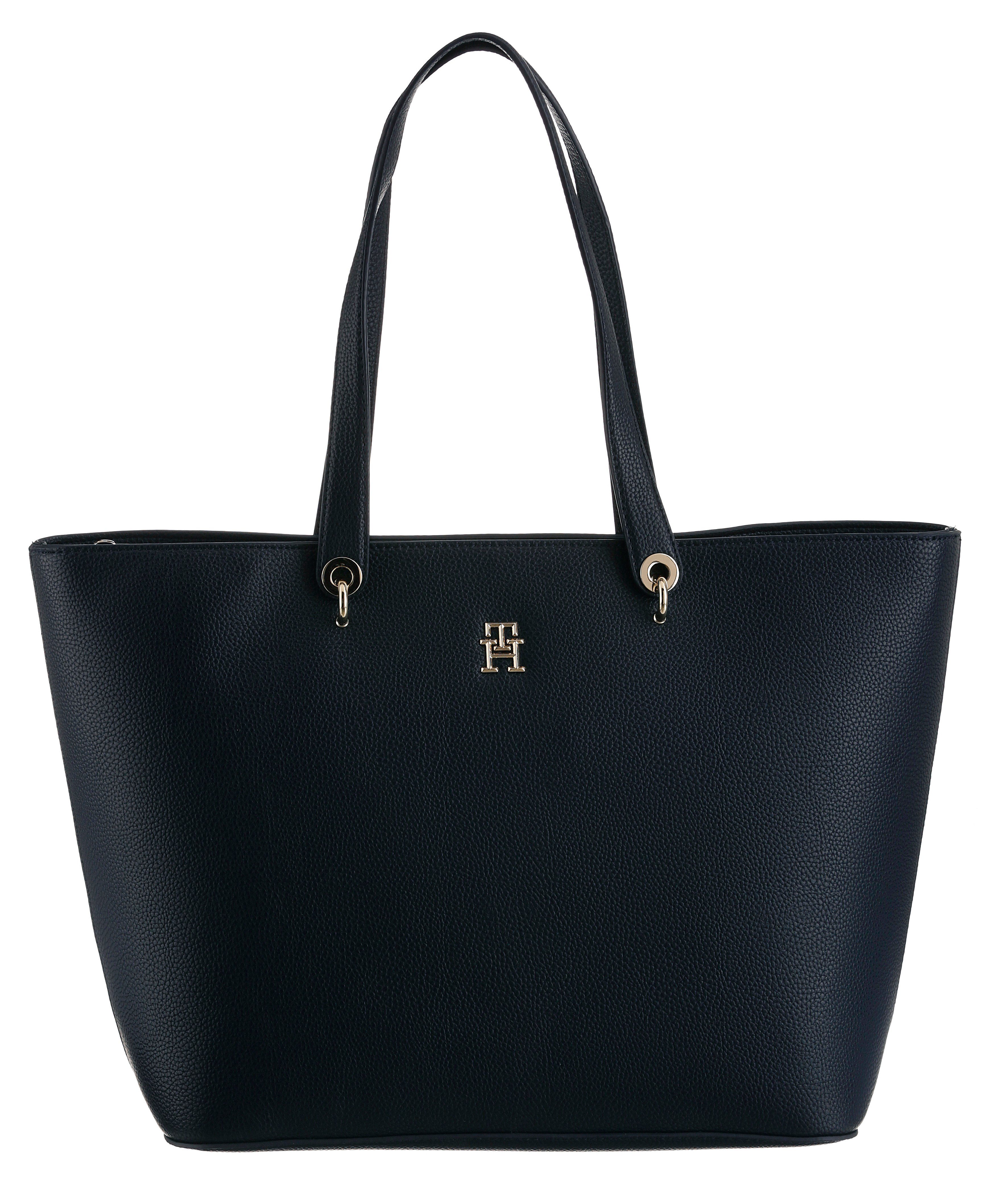 Tommy Hilfiger Shopper TH EMBLEM TOTE, mit TH-Emblem vorne