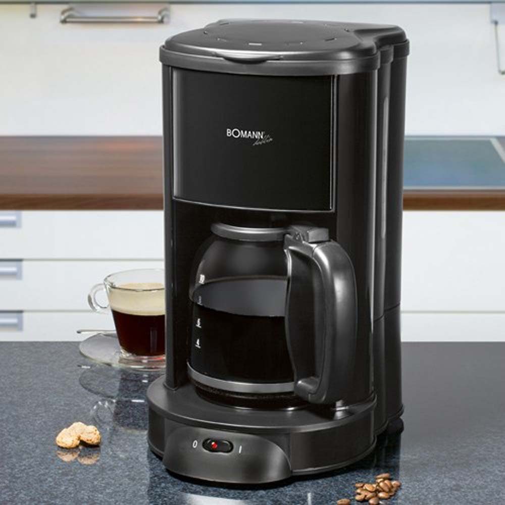 10 Kaffeeautomat Filterkaffeemaschine, Watt Bomann Tassen Kaffeemaschine BOMANN KA 1961 1000 CB
