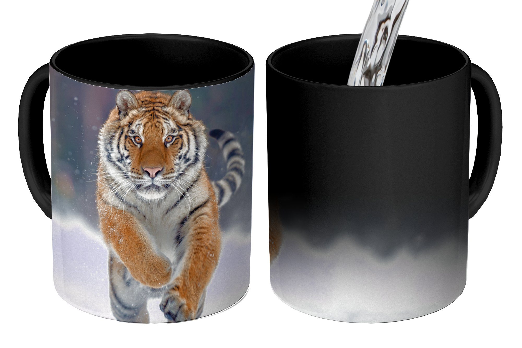 Tasse Tiger - Landschaft - Schnee - Tiere