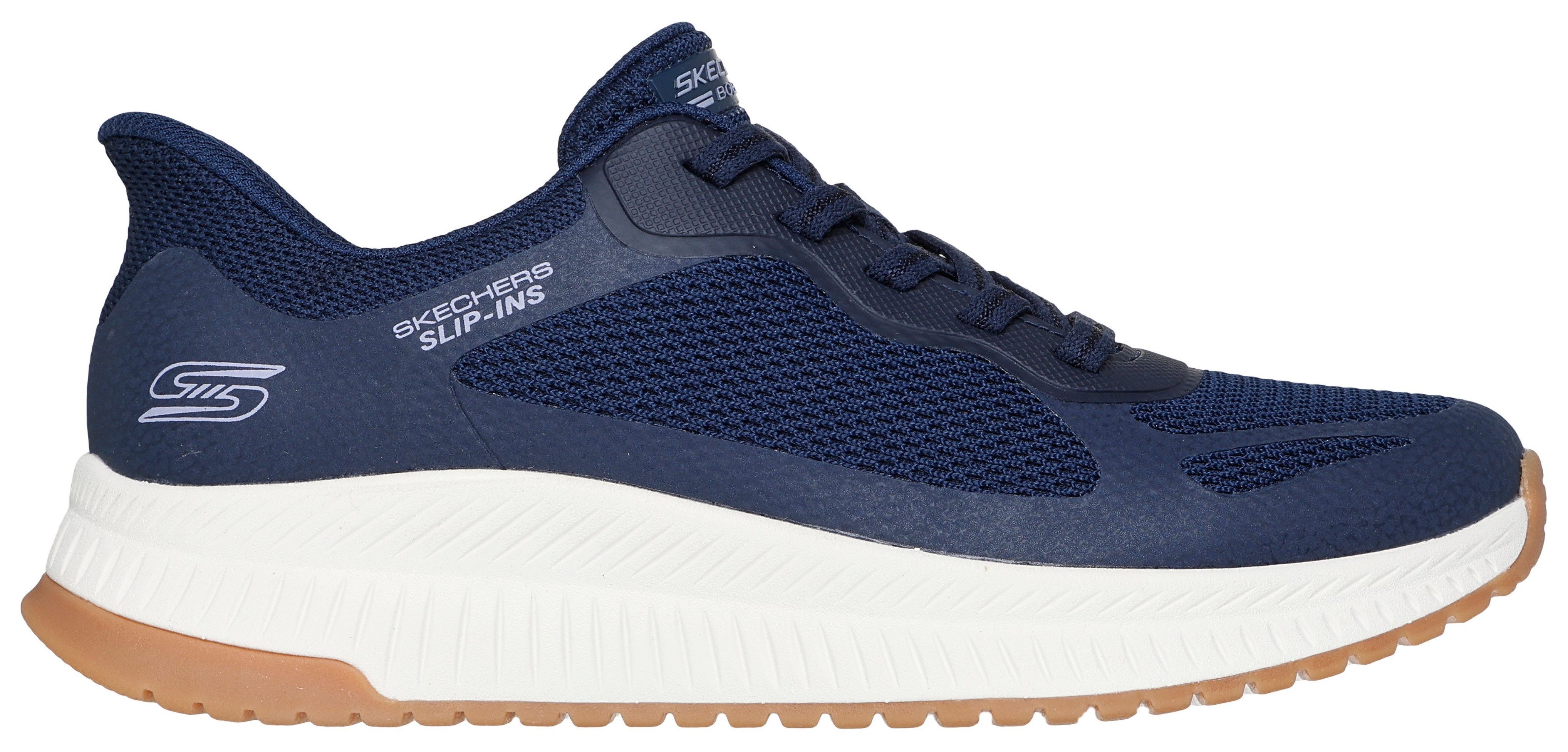 Skechers BOBS SQUAD 4 Slip-On Sneaker Slipper, Freizeitschuh, Halbschuh mit Memory Foam