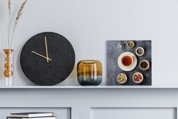 OneMillionCanvasses® Leinwandbild Tee - Kräuter - Gewürze - Küche, (1 St), Leinwand Bilder für Wohnzimmer Schlafzimmer