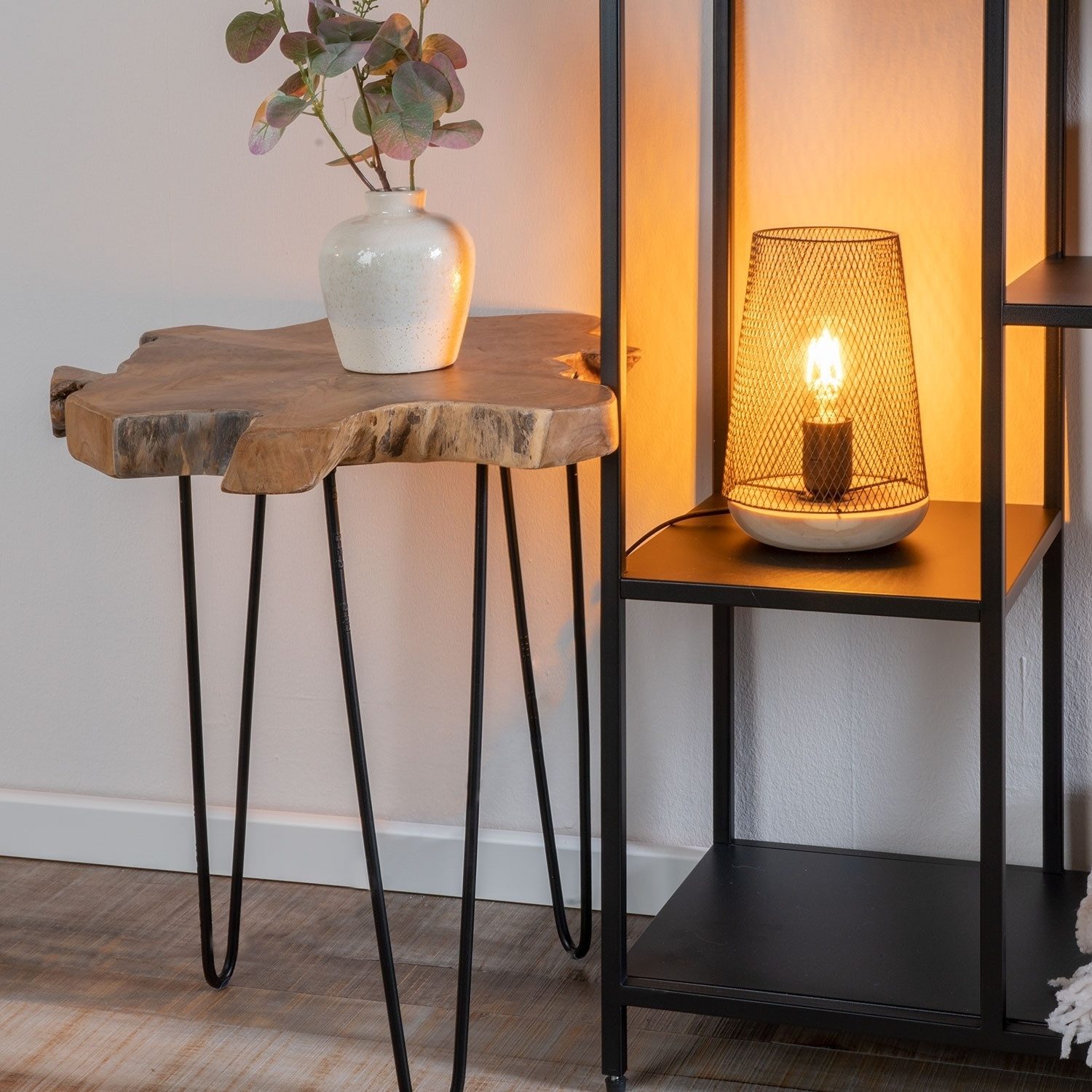 Tischleuchte LUCINA, 2er Set, mit schwarzem Metallschirm, ohne Leuchtmittel günstig online kaufen