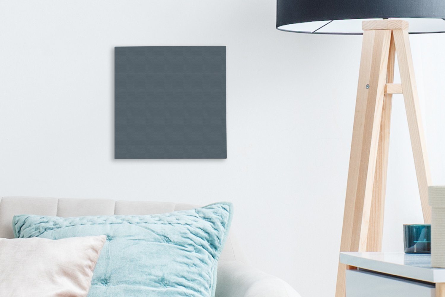 OneMillionCanvasses® Leinwandbild Farben bunt - Schlafzimmer Blau St), Wohnzimmer für Leinwand (1 - Innen, Bilder