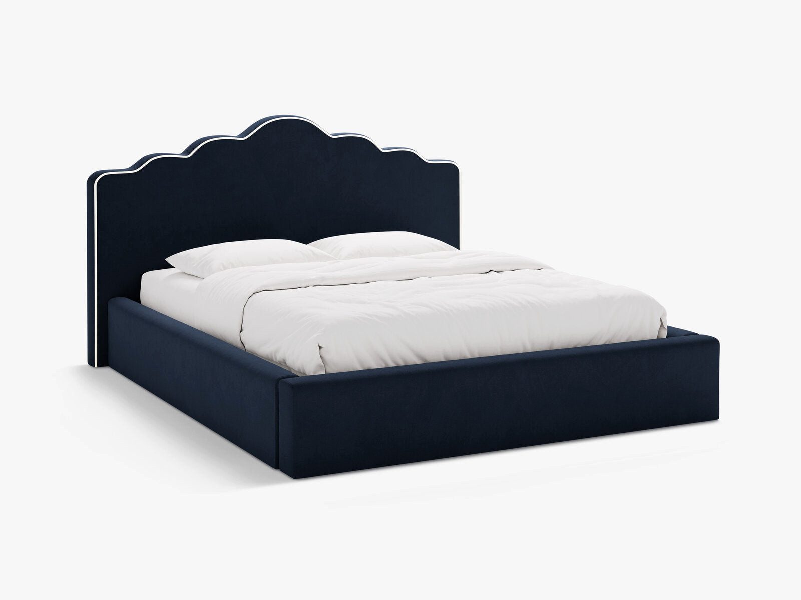 Micadoni Polsterbett Dream, Samtbett mit Bettkasten und Kopfteil