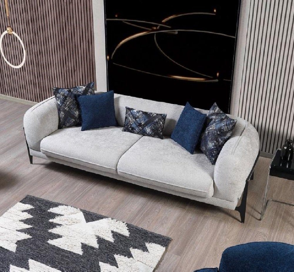 in Sofas Set JVmoebel Sofagarnitur Sessel Made Leder Neu, Luxus 3tlg Modern Sofa Europe 3+3+1 Sitz