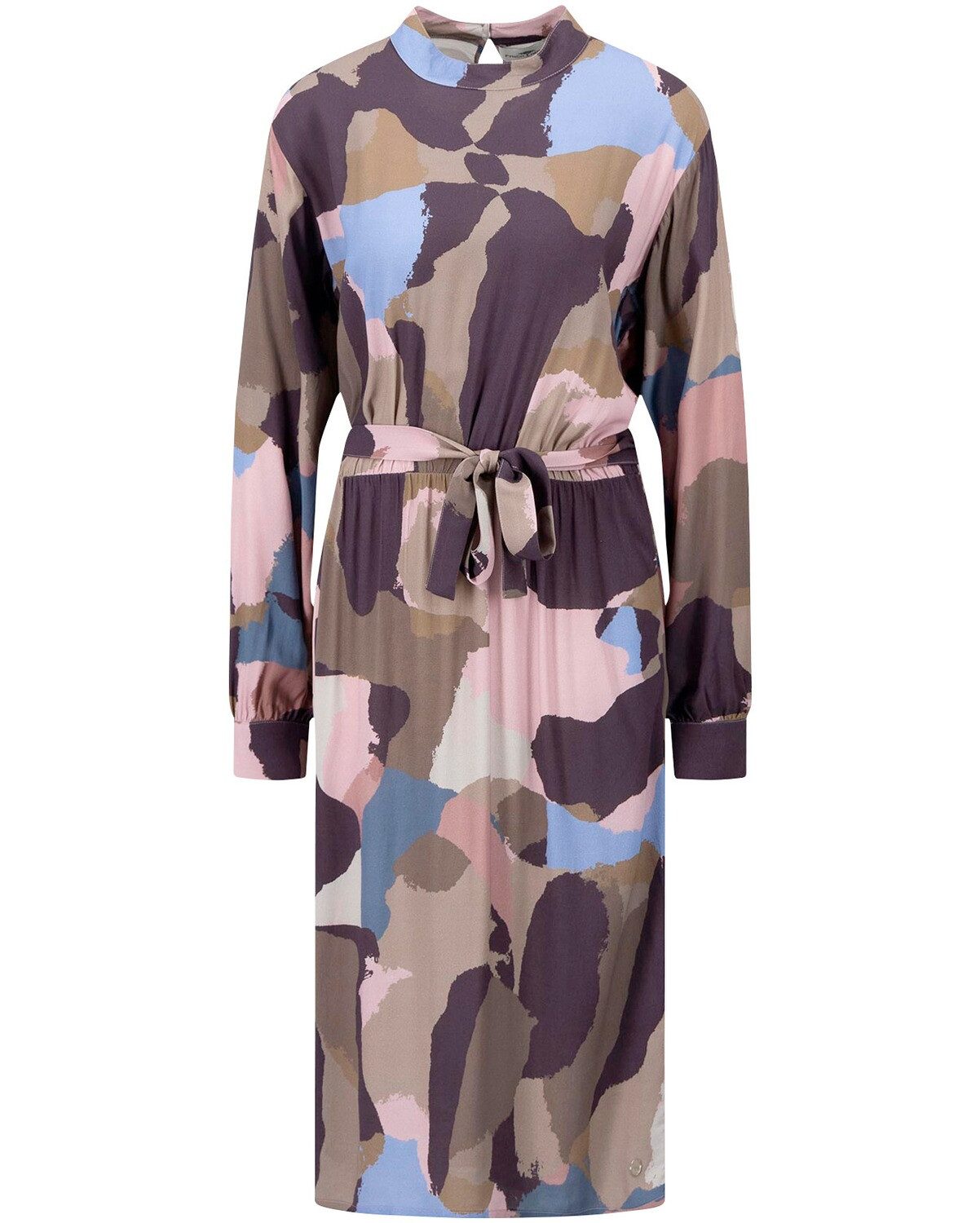 Midikleid Langarm-Kleid
