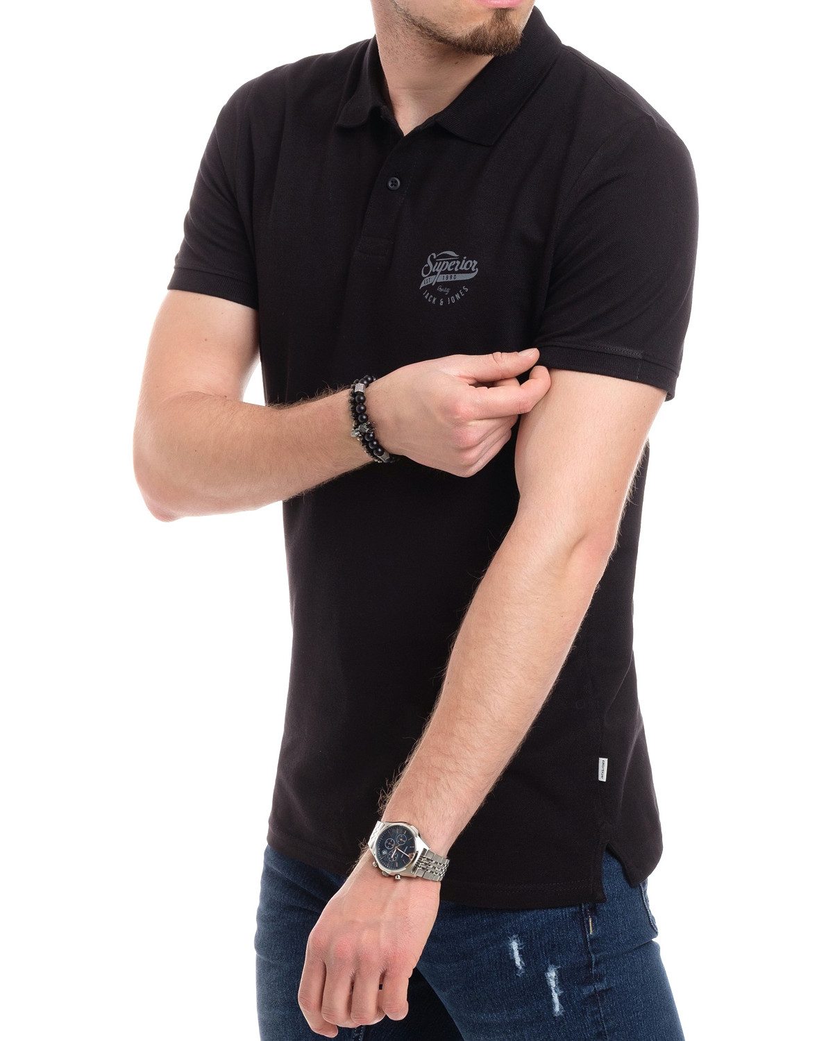 Jack & Jones Poloshirt (Spar-Set, 3er-Pack) mit besticktem Logo