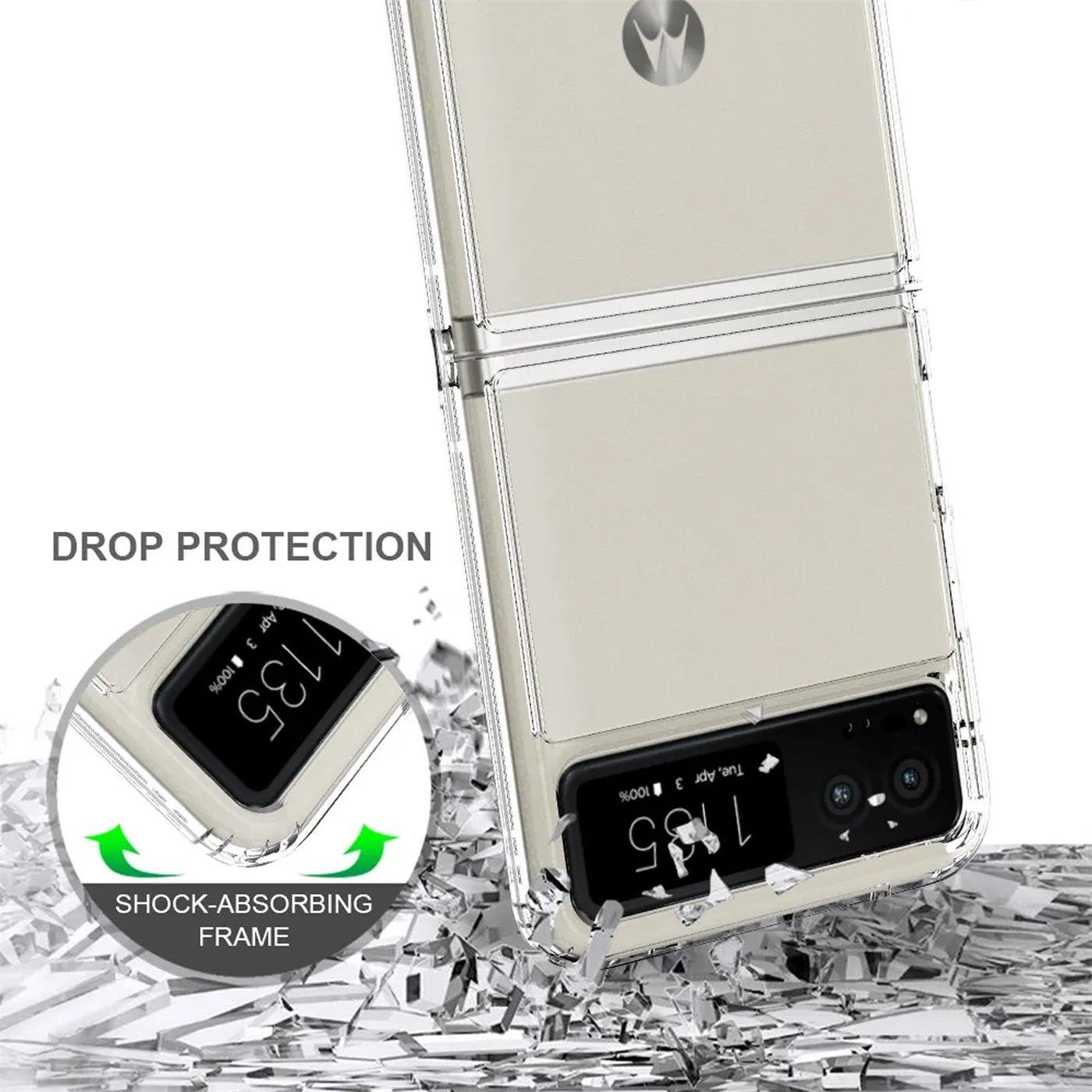 CoolGadget Handyhülle Transparent Ultra Slim Case für Motorola Razr 40 6,9 Zoll, Silikon Hülle Dünne Schutzhülle für Motorola Razr 40 Hülle