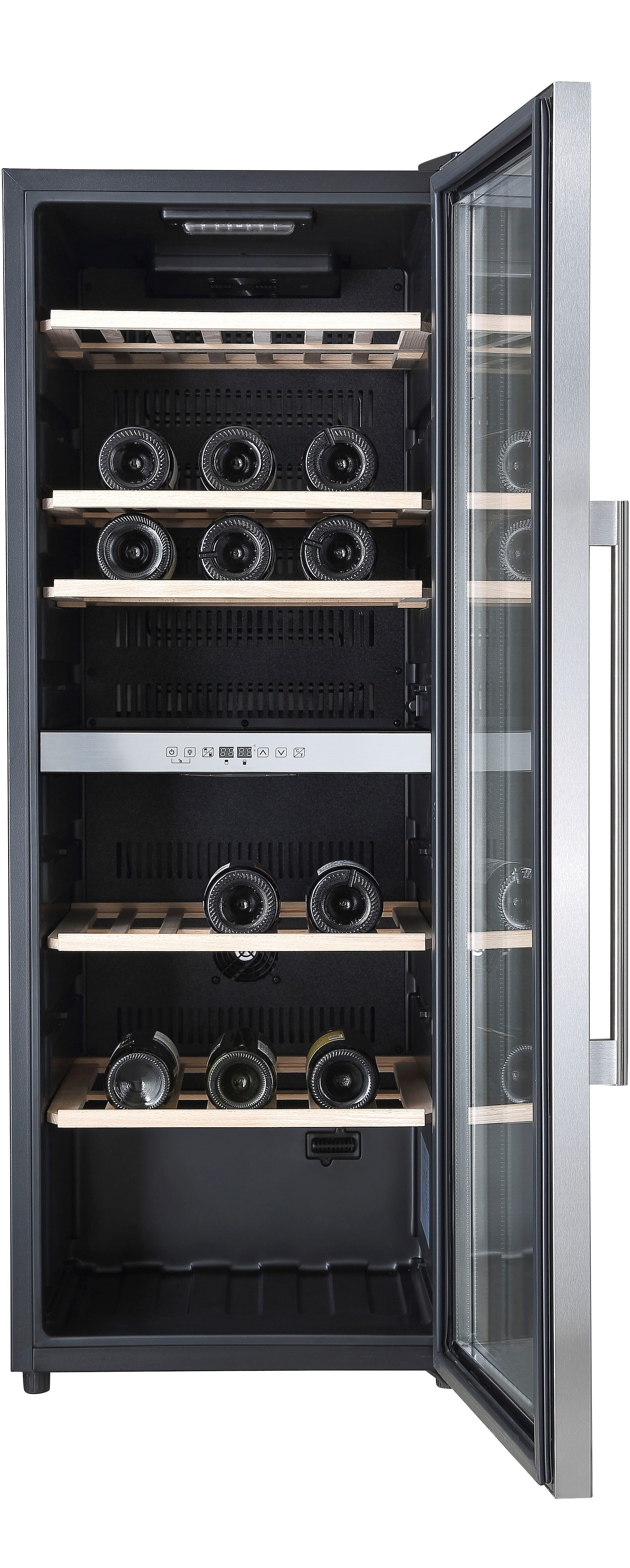 Hanseatic Weinkühlschrank HWC77FCIA, für 77 Standardflaschen á 0,75l,inkl. 3 Jahre Herstellergarantie