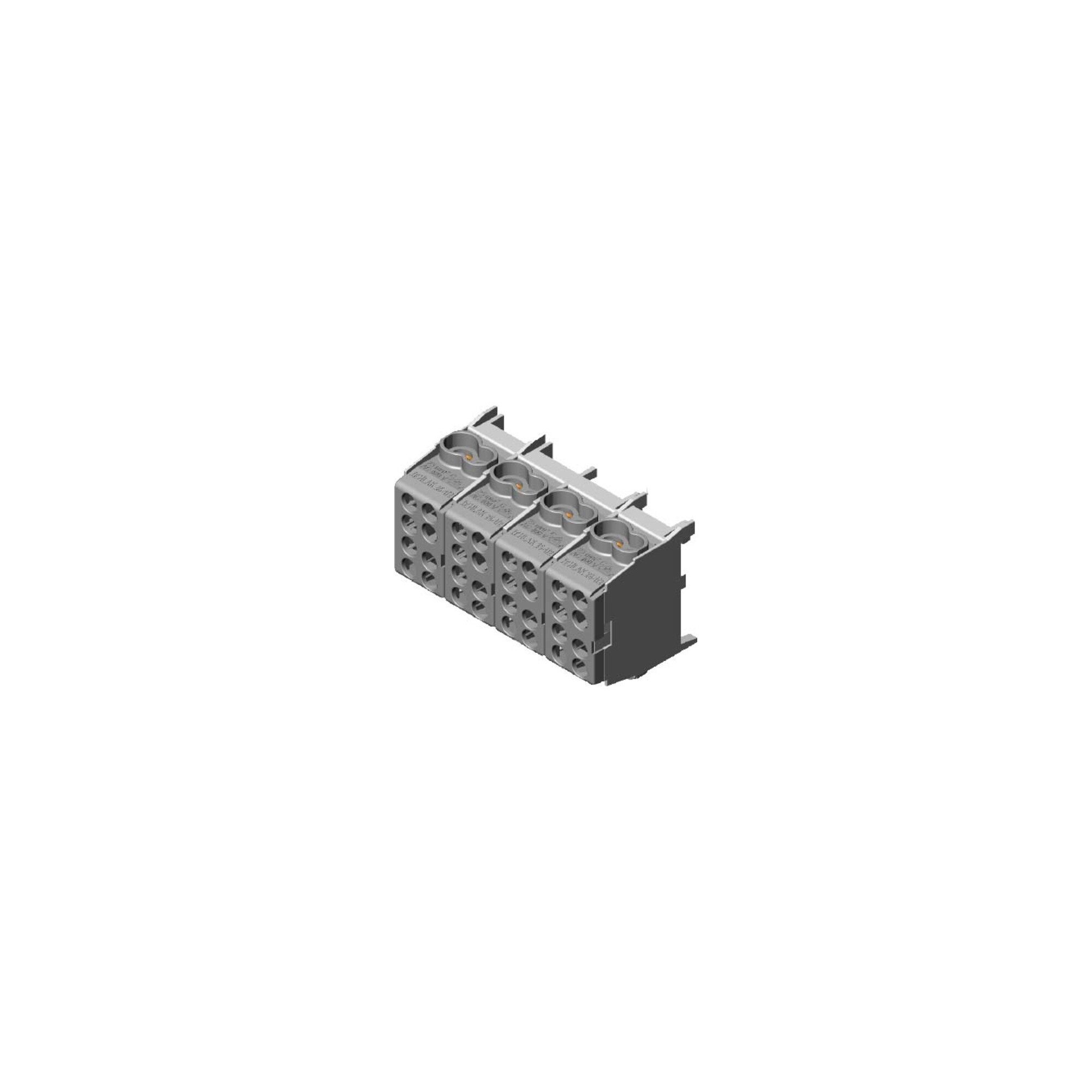 POLLMANN CEE-Stecker Pollmann Abzweigklemme grau HLAK 25-4/8 GR-S