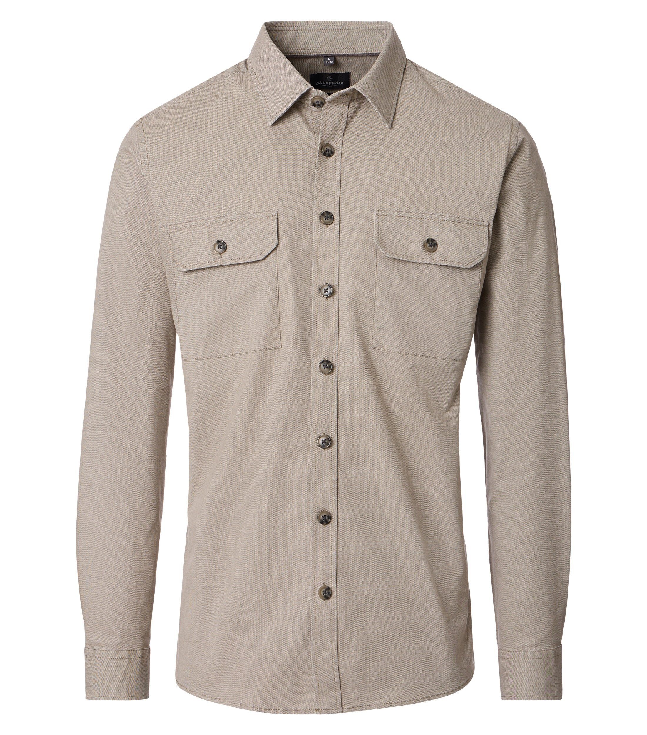Hemdjacke CASAMODA Freizeithemd uni