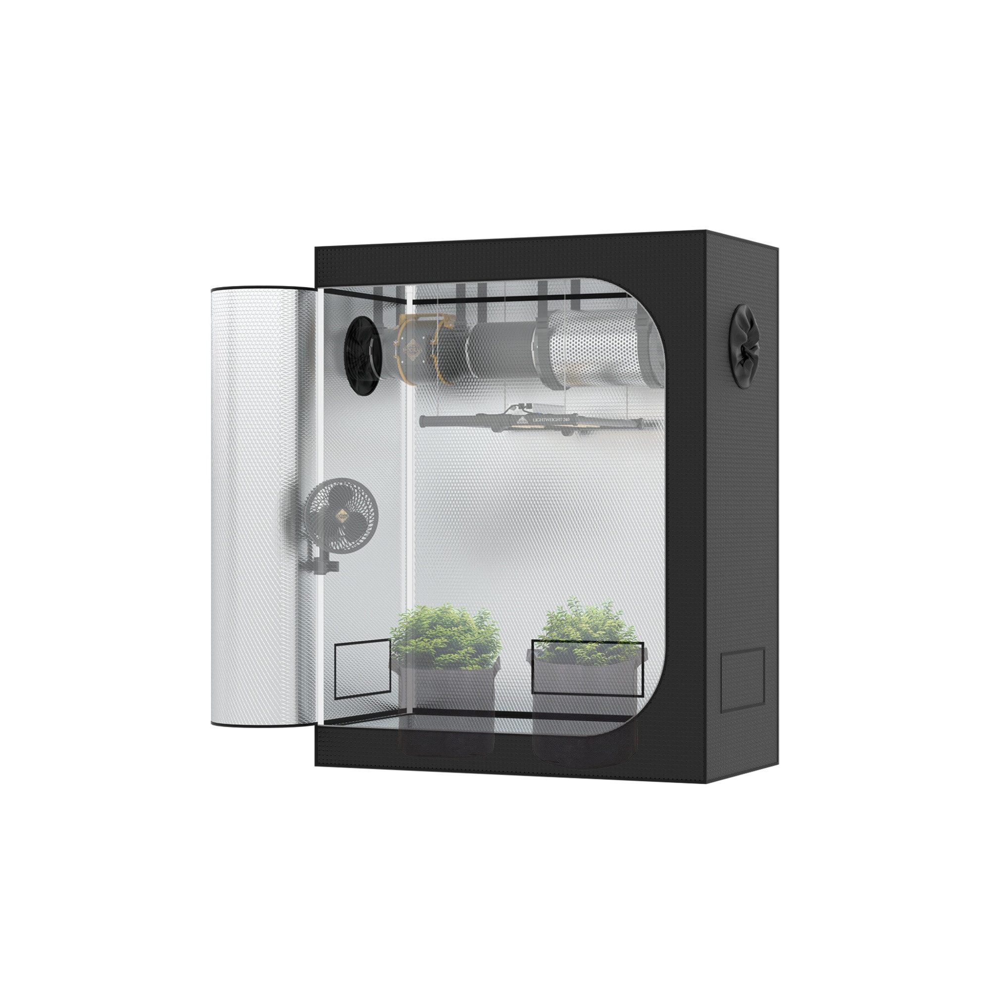 THE HOOKAH Gewächshaus Ohne Sichtfenster 120x60x150 cm  | Rabatt: 33%