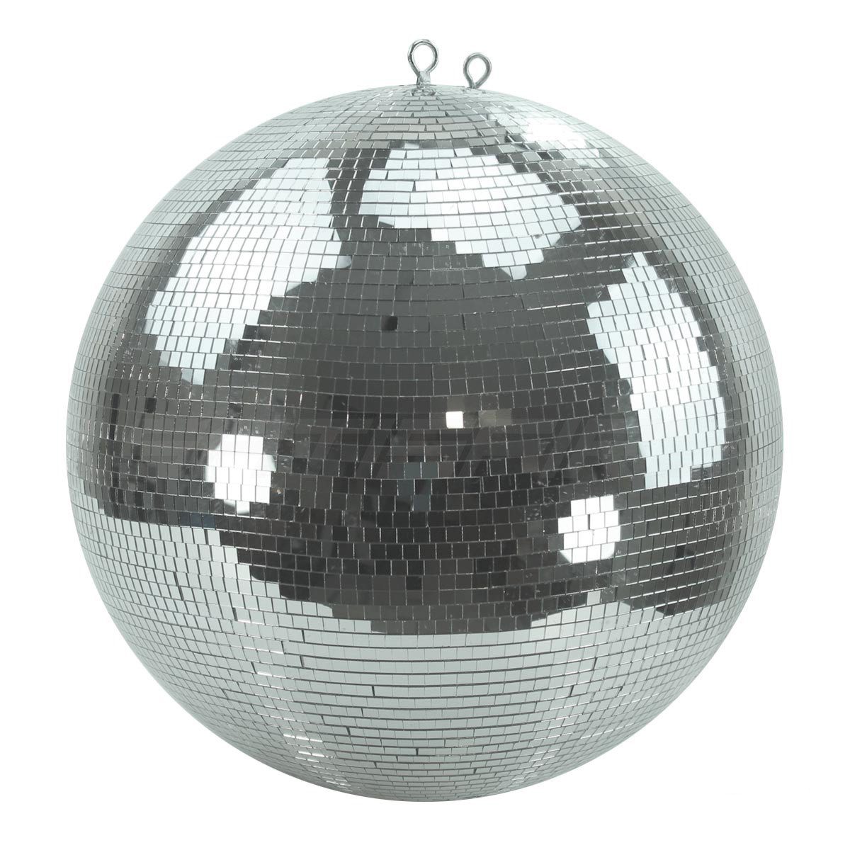 SATISFIRE Discolicht Spiegelkugel 50cm silber Safety Discokugel Mirrorball Party Disko Deko