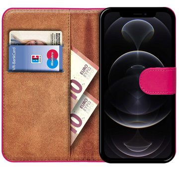 CoolGadget Handyhülle Book Case Handy Tasche für Apple iPhone 12 / 12 Pro 6,1 Zoll, Hülle Klapphülle Flip Cover für iPhone 12, iPhone 12 Pro Schutzhülle