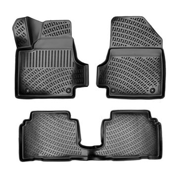 Trimak Auto-Fußmatte, 3D Fußmatten & Kofferraumwanne Auto Set Kompatibel mit Hyundai IONIQ5