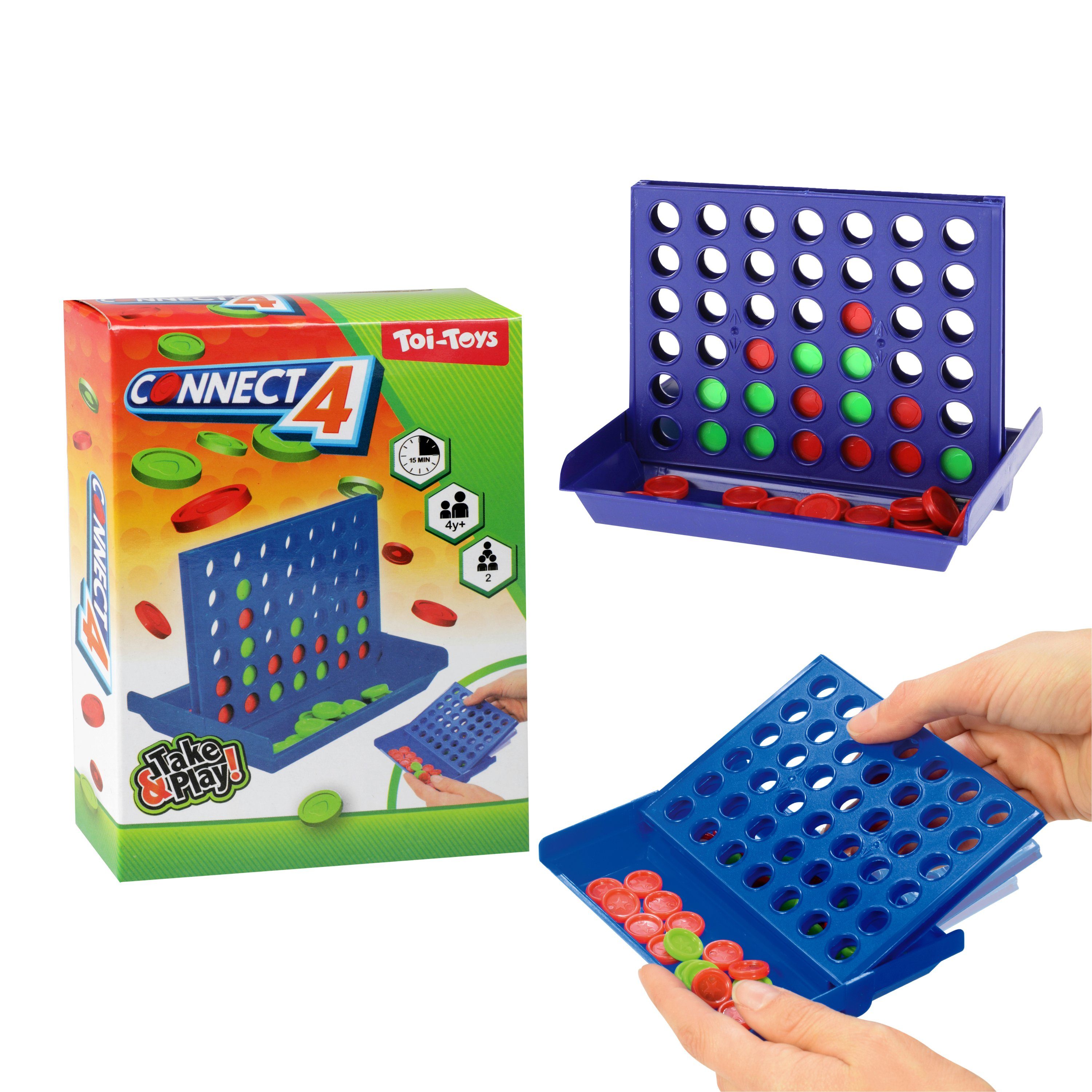 Toi-Toys Spiel, Reisespiel - Connect 4