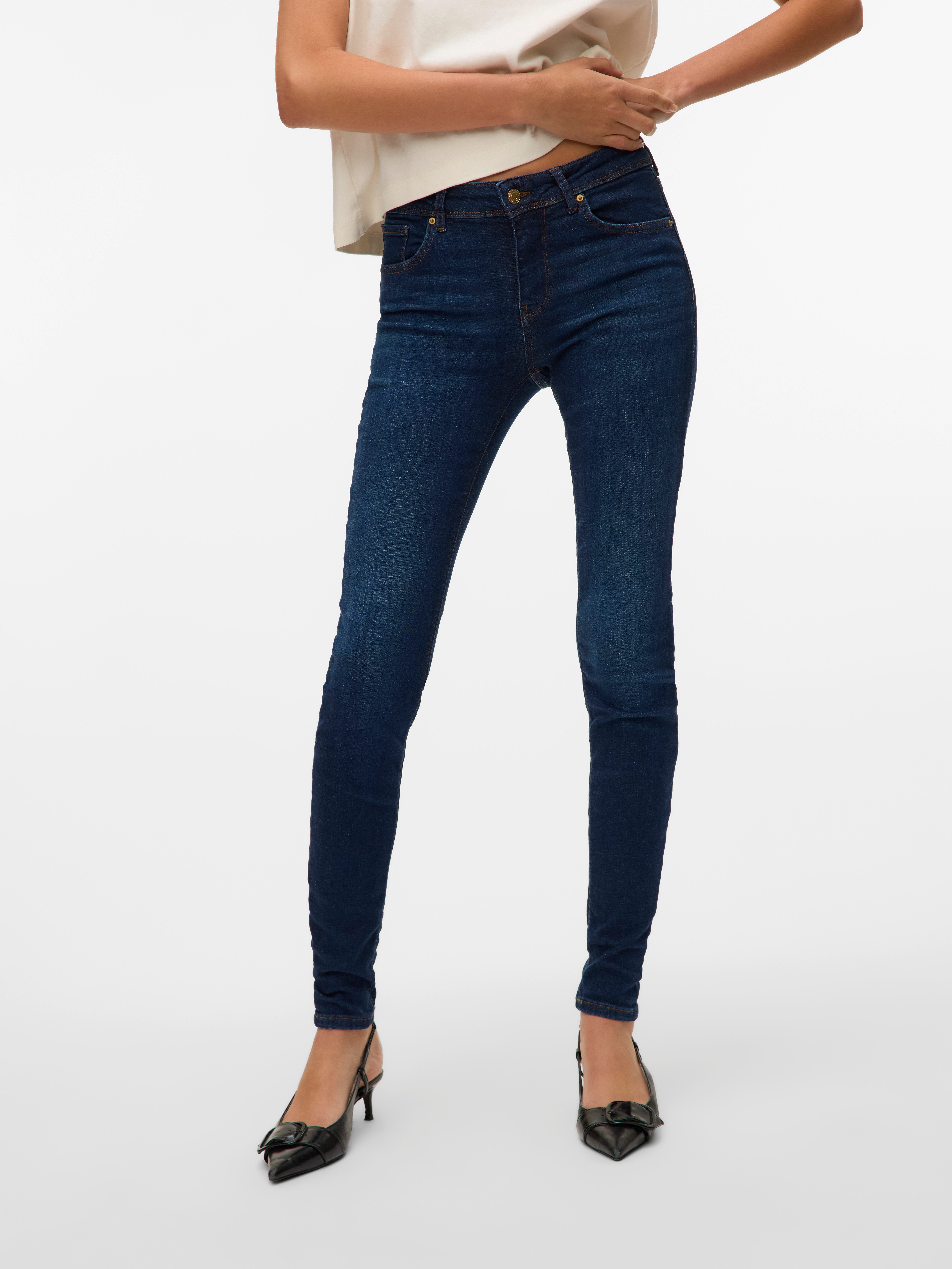Vero Moda Skinny-fit-Jeans VMLUX MR SLIM JEANS
