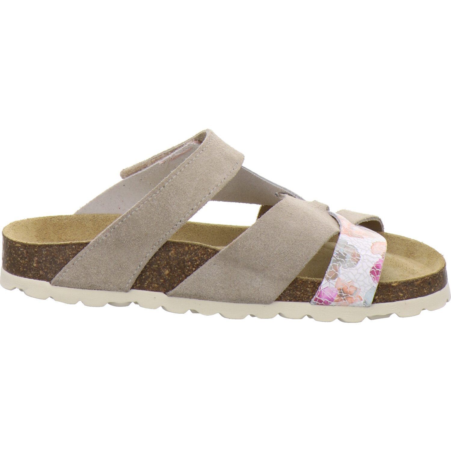 AFS-Schuhe 212074 Kralle Pantolette für Damen mit Fußbett, bequeme Sandalen aus Leder