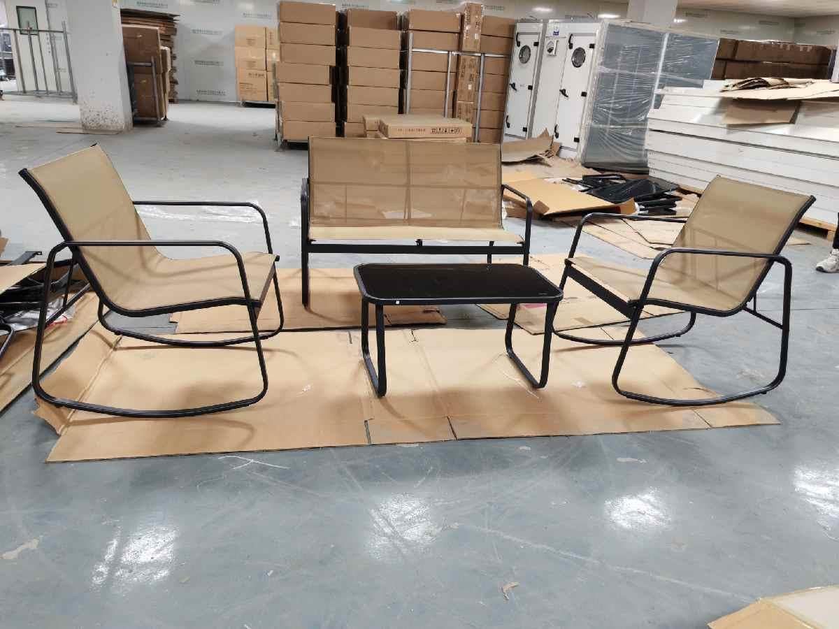 COSTWAY Balkonset, (4-tlg), Garten Sitzgruppe mit günstig online kaufen