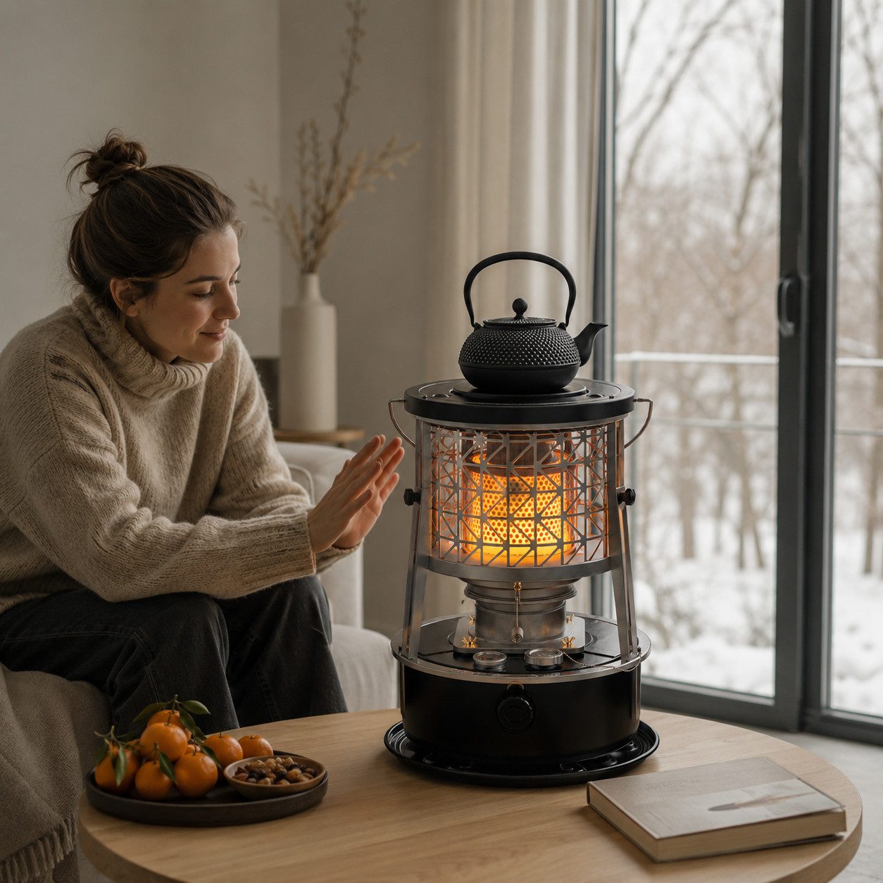 GLIESE POWER Petroleumheizung R95 – tragbar, 2600W, 5L Tank, 12,5h Brenndauer für Camping & Notfall, 2600 W, Kein Strom, 2600 W, 5 L Tank, 12,5 h, faltbar & vielseitig.