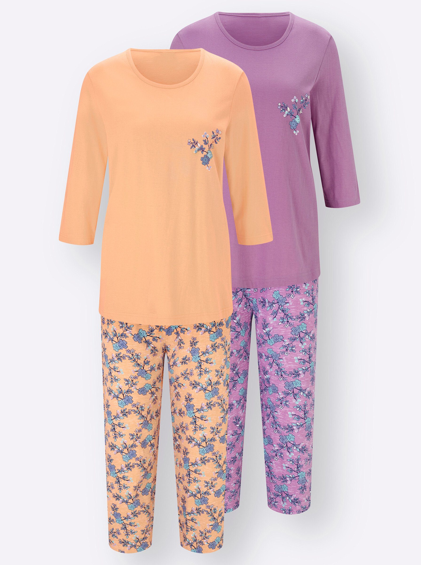 tlg) apricot (2 Schlafanzug orchidee WITT + WEIDEN