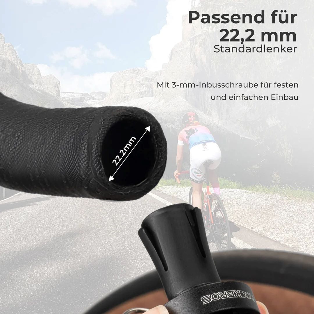ROCKBROS Fahrrad-Gepäckträger Rockbros Fahrradklingel Rennrad für 22,2mm Dropbar Lenker