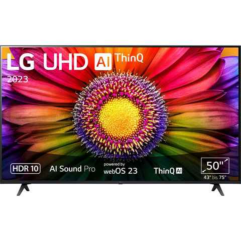 LG 50UR80006LJ LED-Fernseher (126 cm/50 Zoll, 4K Ultra HD, Smart-TV, UHD,α5 Gen6 4K AI-Prozessor,HDR10,AI Sound Pro,Filmmaker Mode)