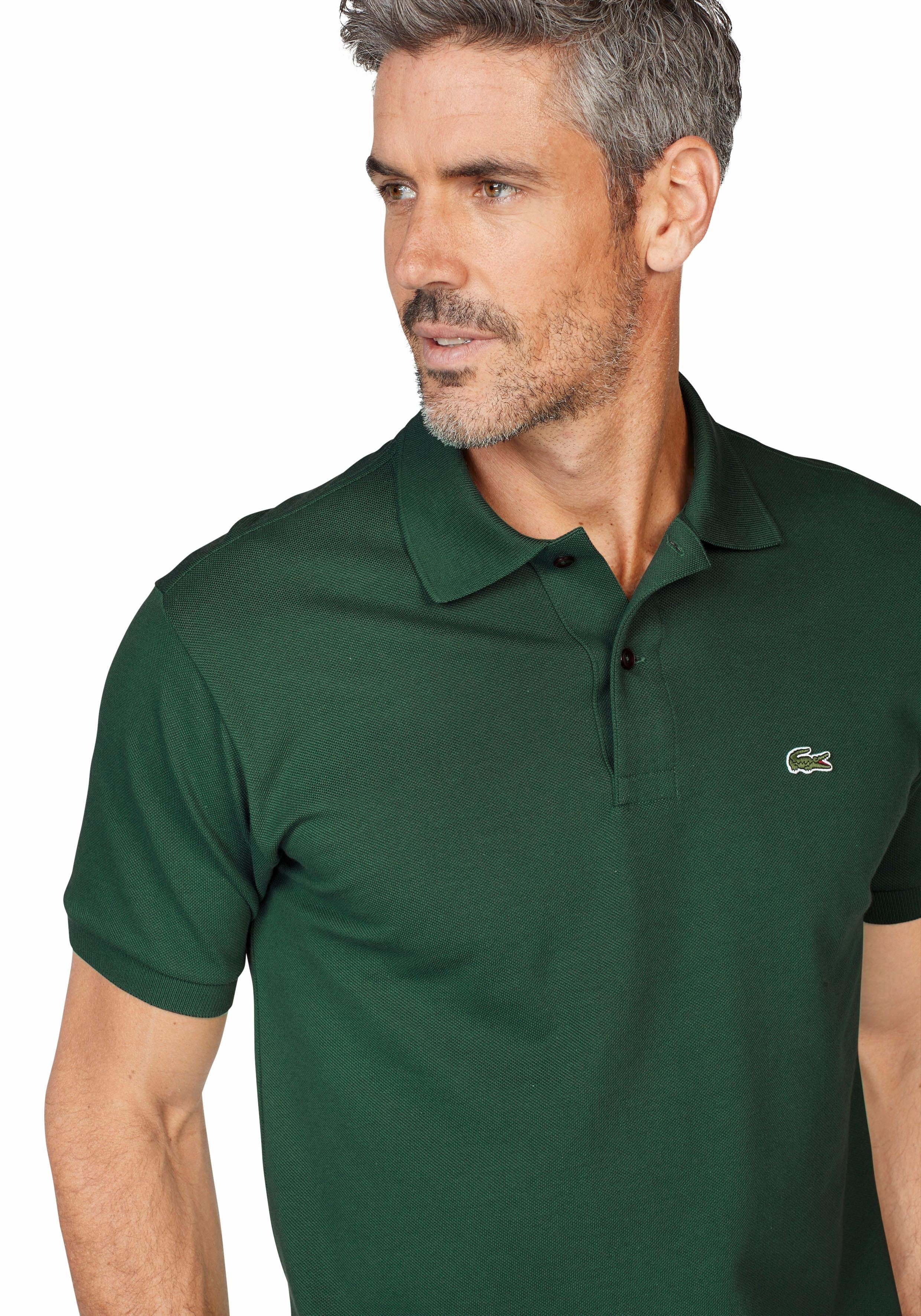 Lacoste mit vert Knöpfen in Perlmuttoptik (1-tlg) Poloshirt