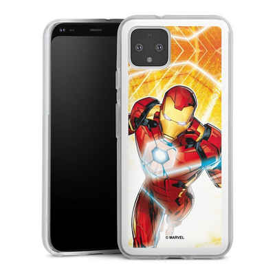 DeinDesign Handyhülle Iron Man on Fire, Google Pixel 4 Silikon Hülle Bumper Case Handy Schutzhülle